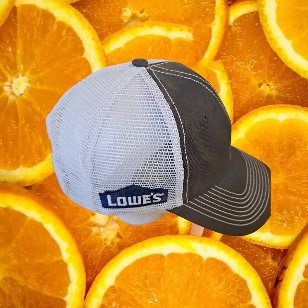Lowe's Trex Gray and White Breathable Snapback‎ Adjustable Hat
